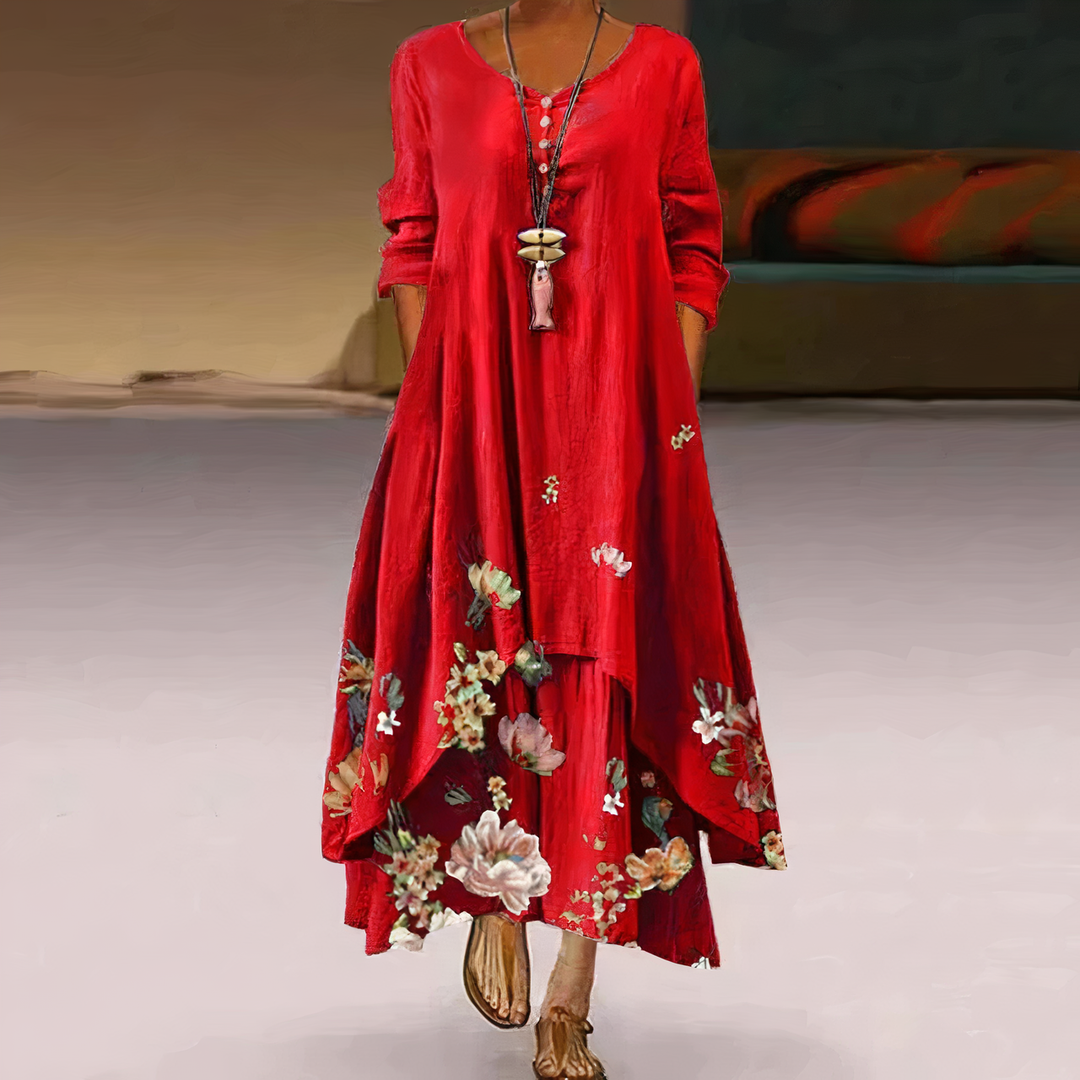 Maleah | Women's Classic Floral Maxi Dress
