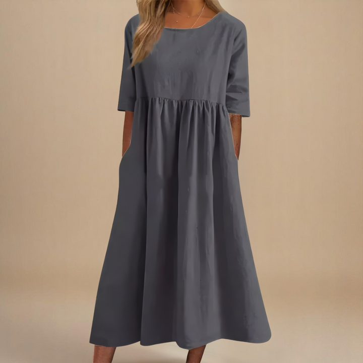 Elora | Women's Relaxed Fit Summer Midi Dress