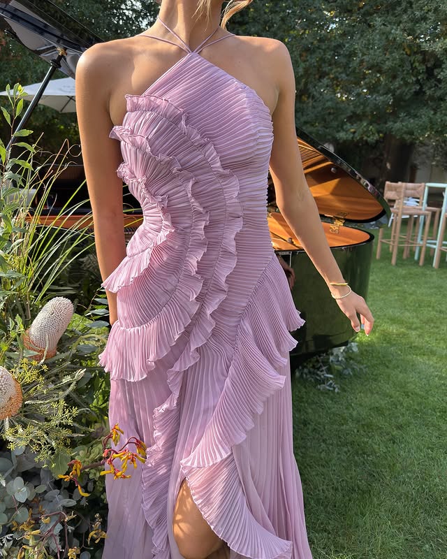 Gavina | Women's Summer Pleated Maxi Dress