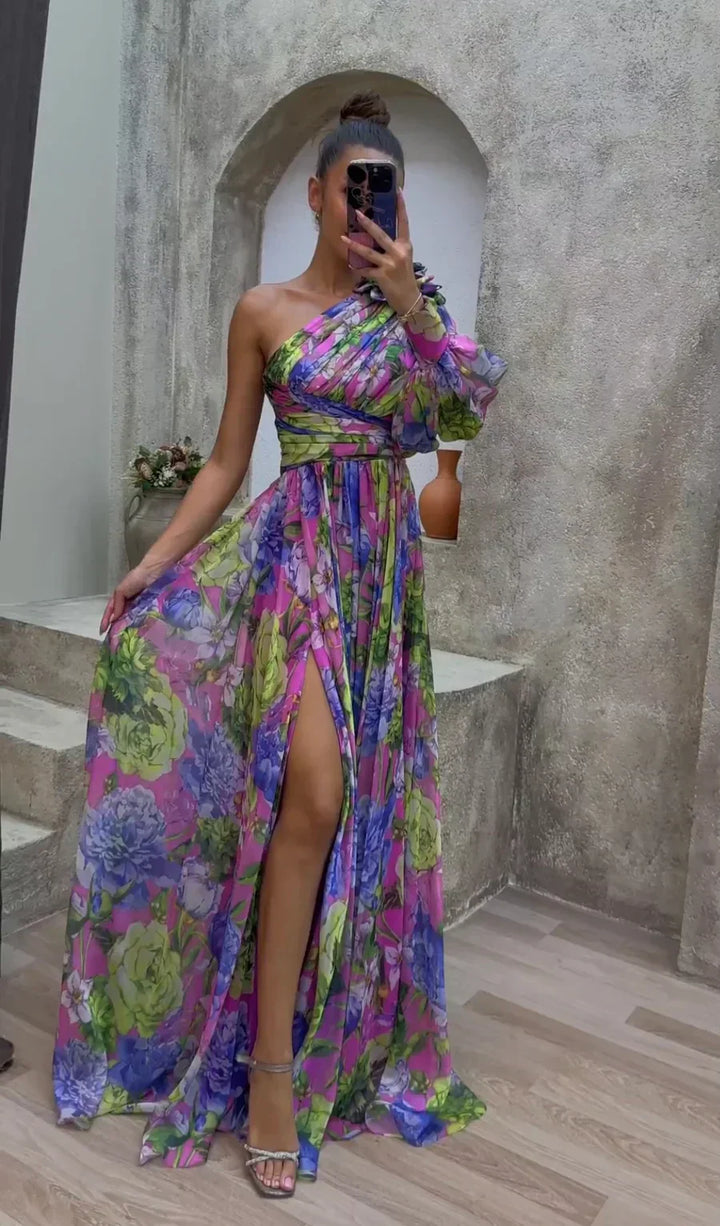 Talia | Women's High Slit Summer Maxi Dress