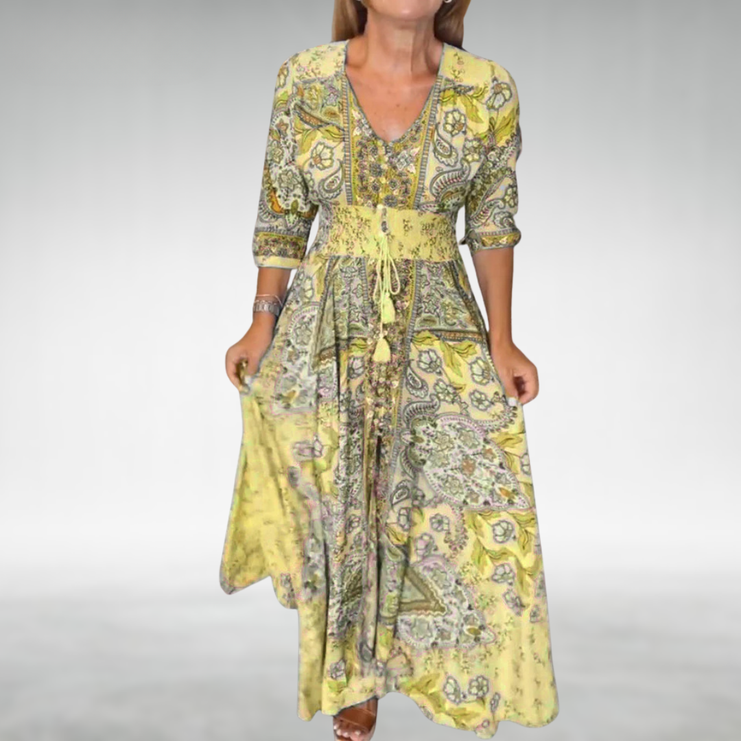 Ravina | Women's Summer Floral Maxi Dress