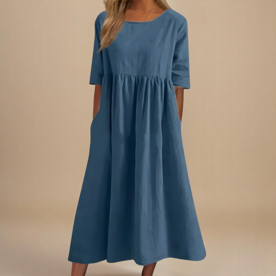 Elora | Women's Relaxed Fit Summer Midi Dress
