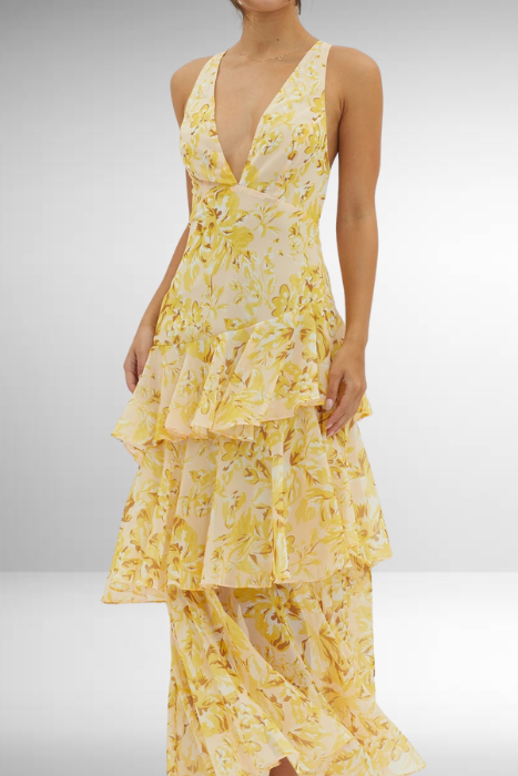 Romina | Women's Layered Summer Maxi Dress