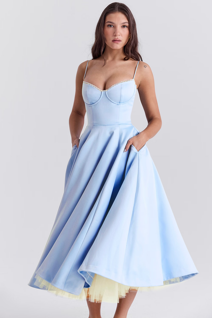 Leslie | Women’s Summer Wedding Guest Midi Dress