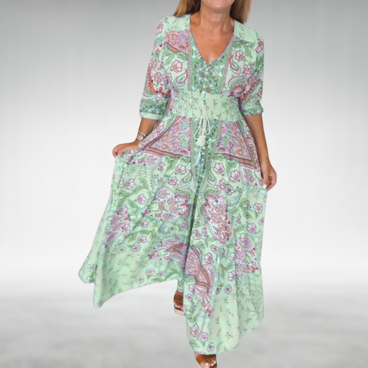 Ravina | Women's Summer Floral Maxi Dress