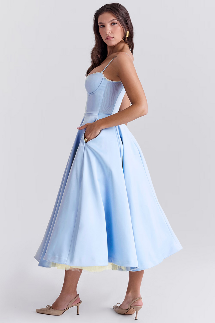 Leslie | Women’s Summer Wedding Guest Midi Dress