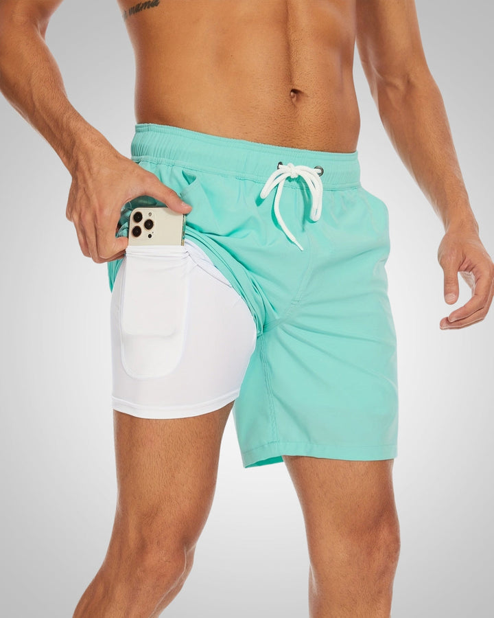 Milan | Men's Beach Swim Trunks with Inner Shorts
