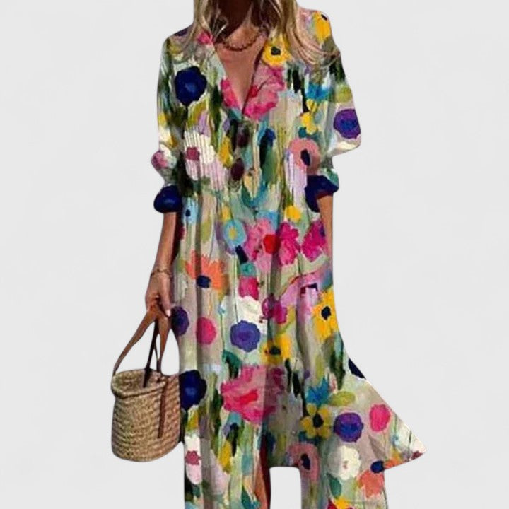 Fiona | Women’s Summer Printed Boho Dress