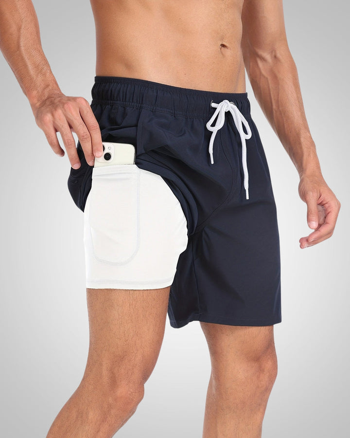 Milan | Men's Beach Swim Trunks with Inner Shorts