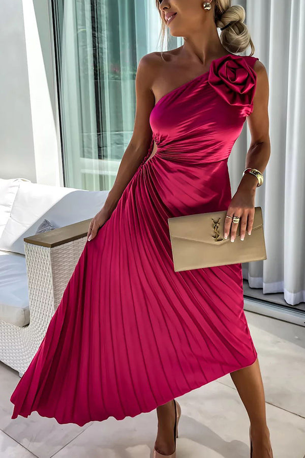Briar | Women's Pleated Wedding Guest Midi Dress