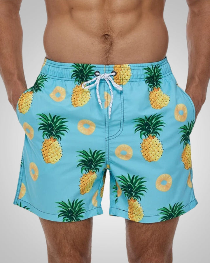 Thomas | Men's Beach Patterned Swim Trunks