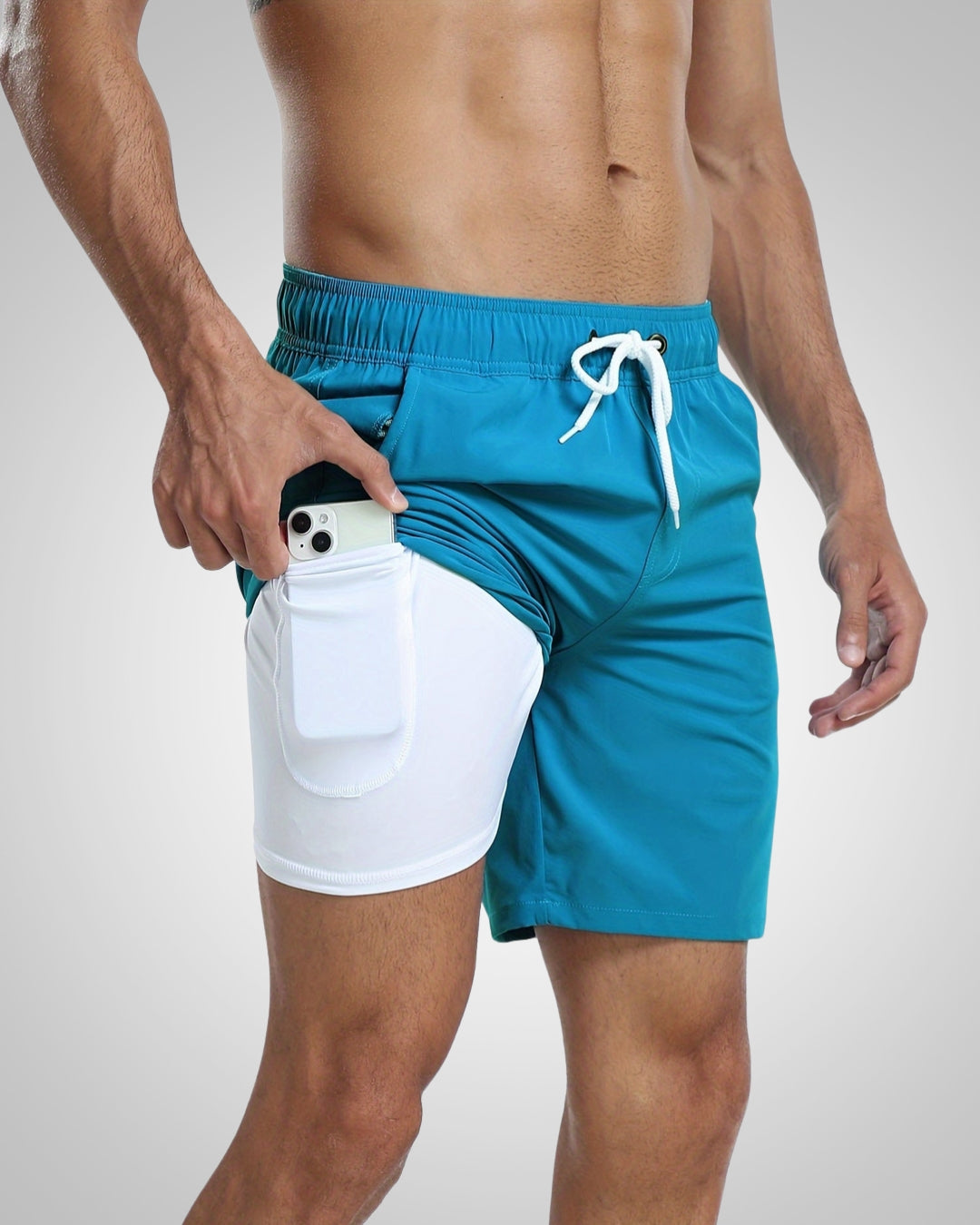 Milan | Men's Beach Swim Trunks with Inner Shorts