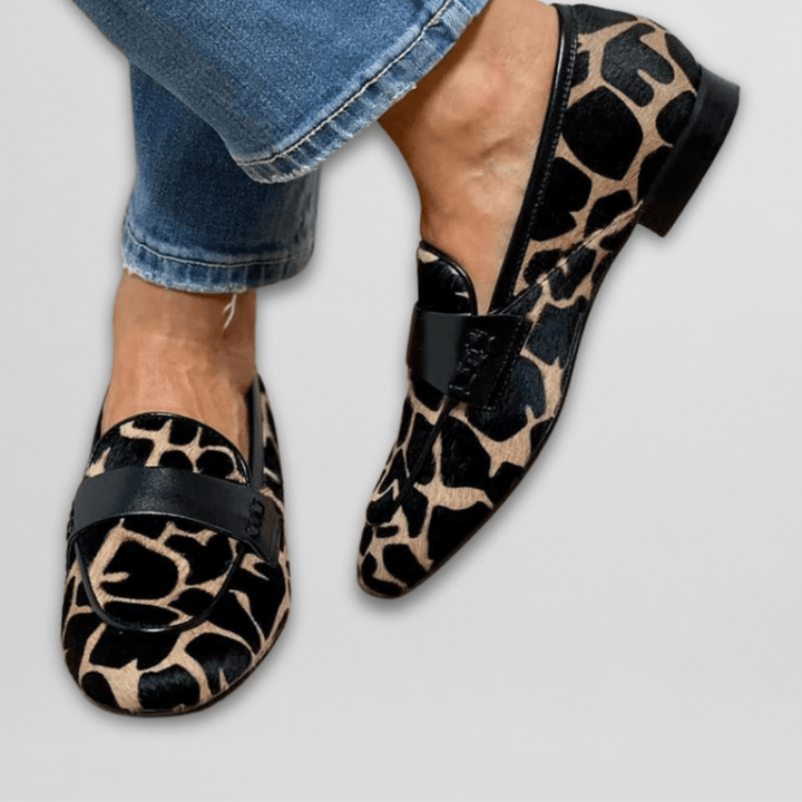 Audrey | Women’s Elegant Round Toe Heeled Loafers