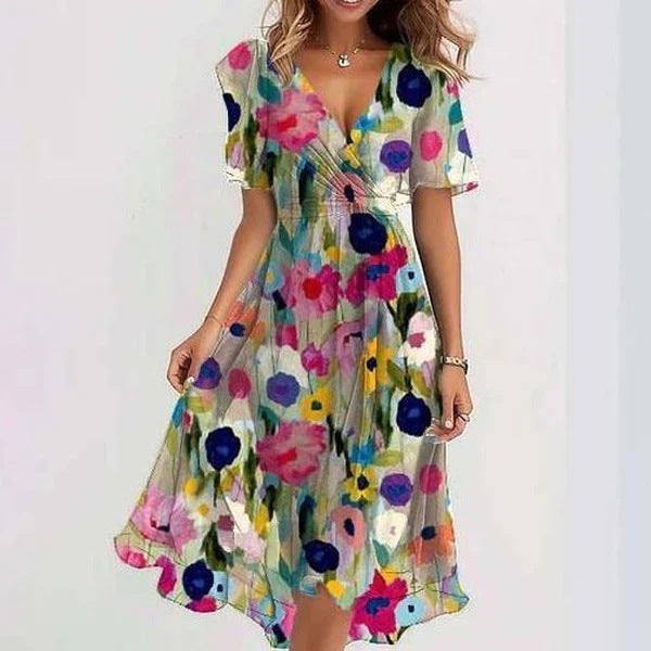 Cadence | Women's Floral Summer Midi Dress