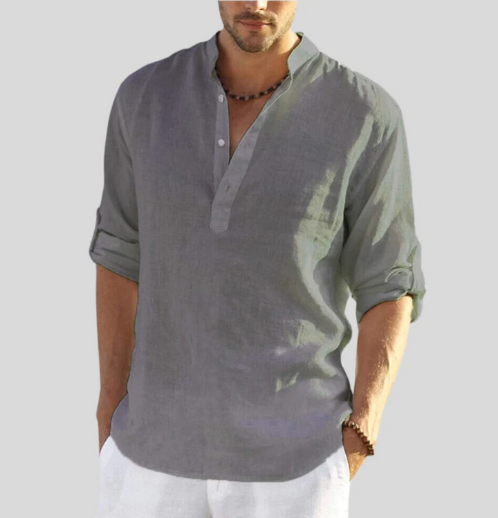 Hendrix | Men's Long Sleeve Henley Casual Shirt