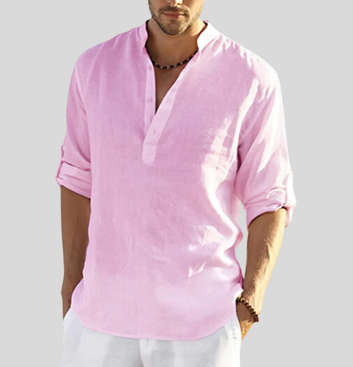 Hendrix | Men's Long Sleeve Henley Casual Shirt