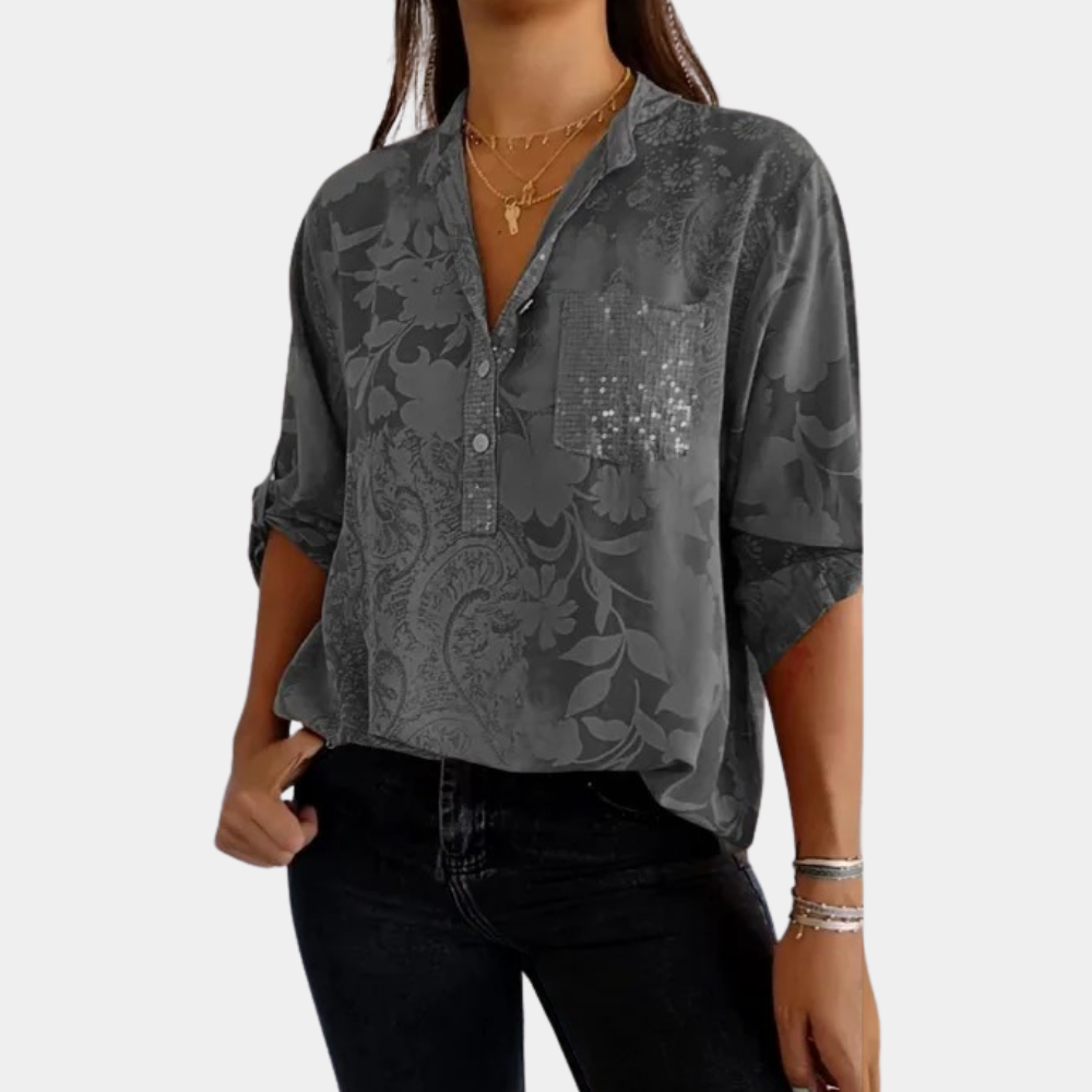 Juno | Women's V-Neck Summer Blouse