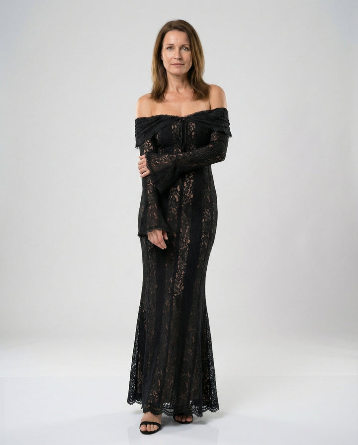Carmen | Women's Formal Off-Shoulder Wedding Guest Dress