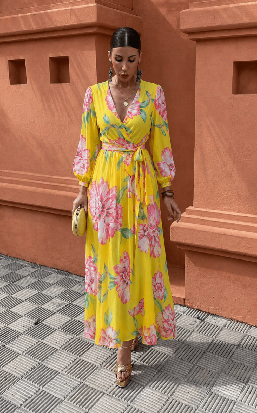 Joana | Women's Elegant Floral Wedding Guest Dress