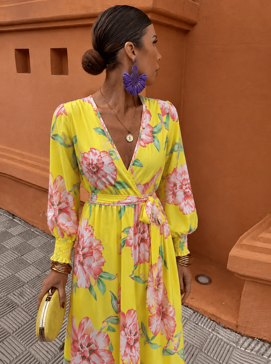 Joana | Women's Elegant Floral Wedding Guest Dress