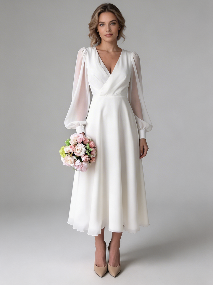 Clairoon | Women's Classic Long Sleeve Bridal Gown