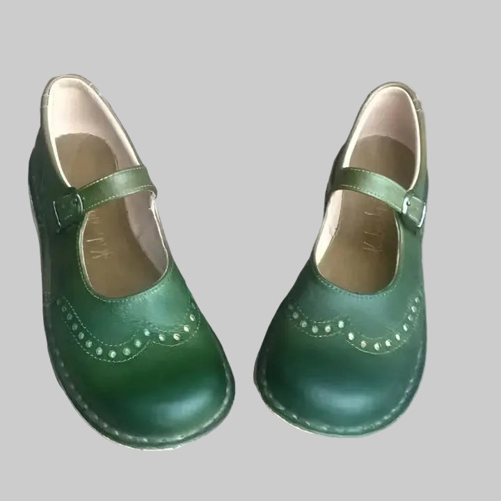 Anke | Women Vintage Buckle Strap Mary Janes