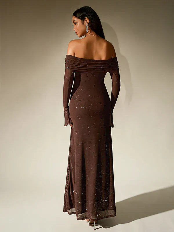 Genevieve | Women’s Evening Long Sleeves Maxi Dress