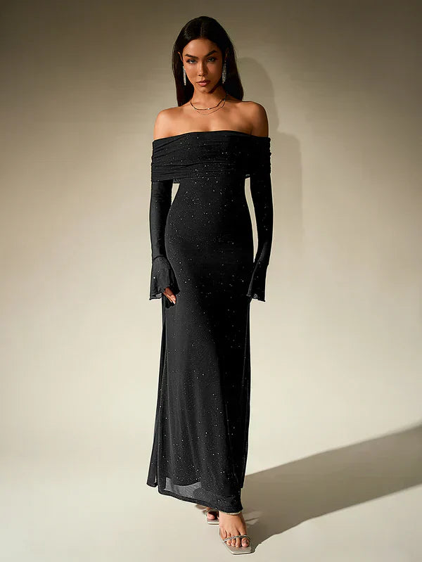 Genevieve | Women’s Evening Long Sleeves Maxi Dress