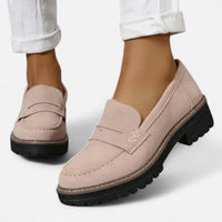 Colette | Women's Suede Platform Loafer With Low Heel