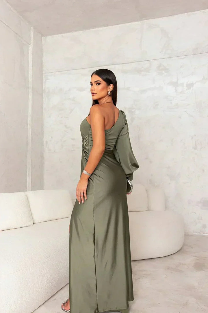 Eloise | Women's Elegant One-Shoulder Wedding Guest Dress