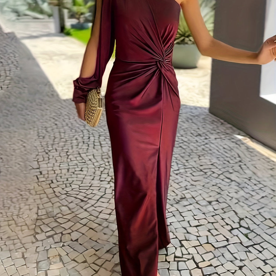 Eloise | Women's Elegant One-Shoulder Wedding Guest Dress