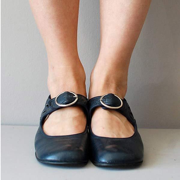 Giana | Women's Adjustable Ankle Strap Low Block Heel Sandals
