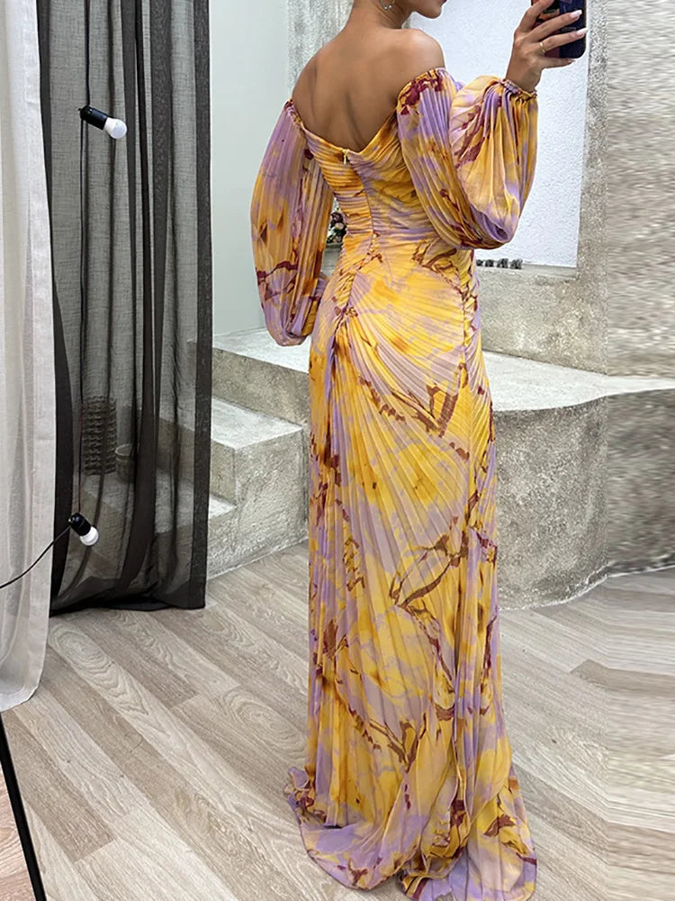 Liliana | Women's Off-Shoulder Floral Wedding Guest Dress
