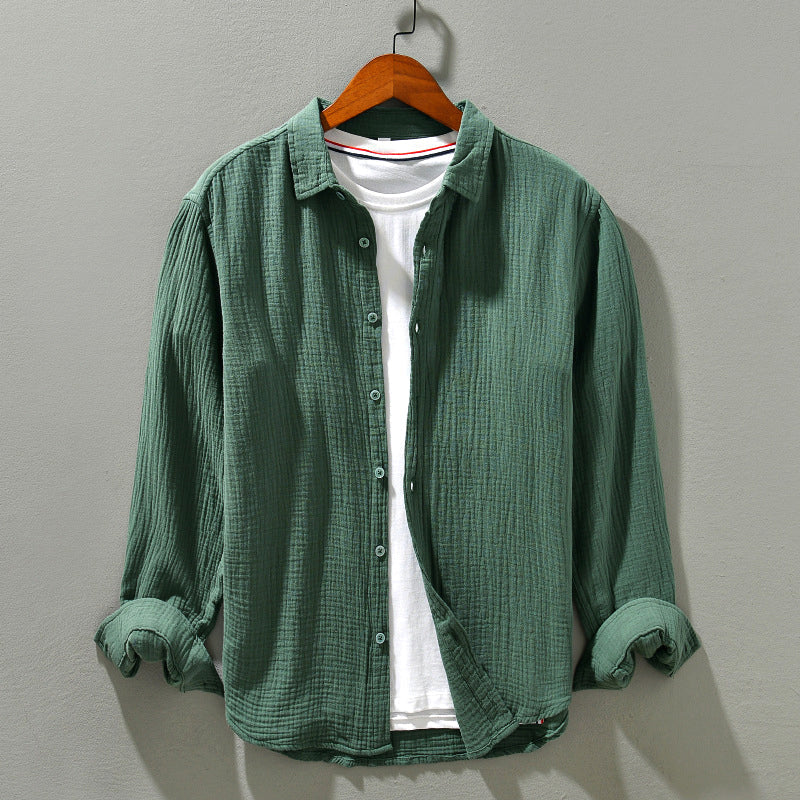 Nelson | Men's Waffle Knit Longsleeve Summer Shirt