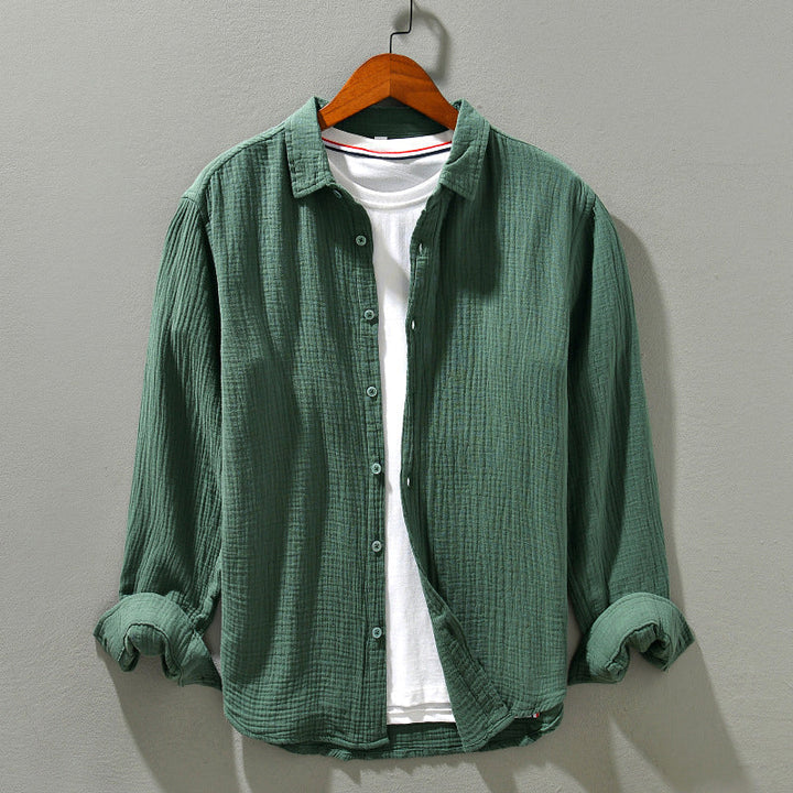 Nelson | Men's Waffle Knit Longsleeve Summer Shirt