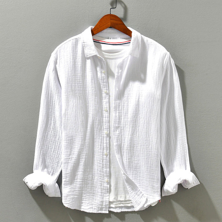Nelson | Men's Waffle Knit Longsleeve Summer Shirt