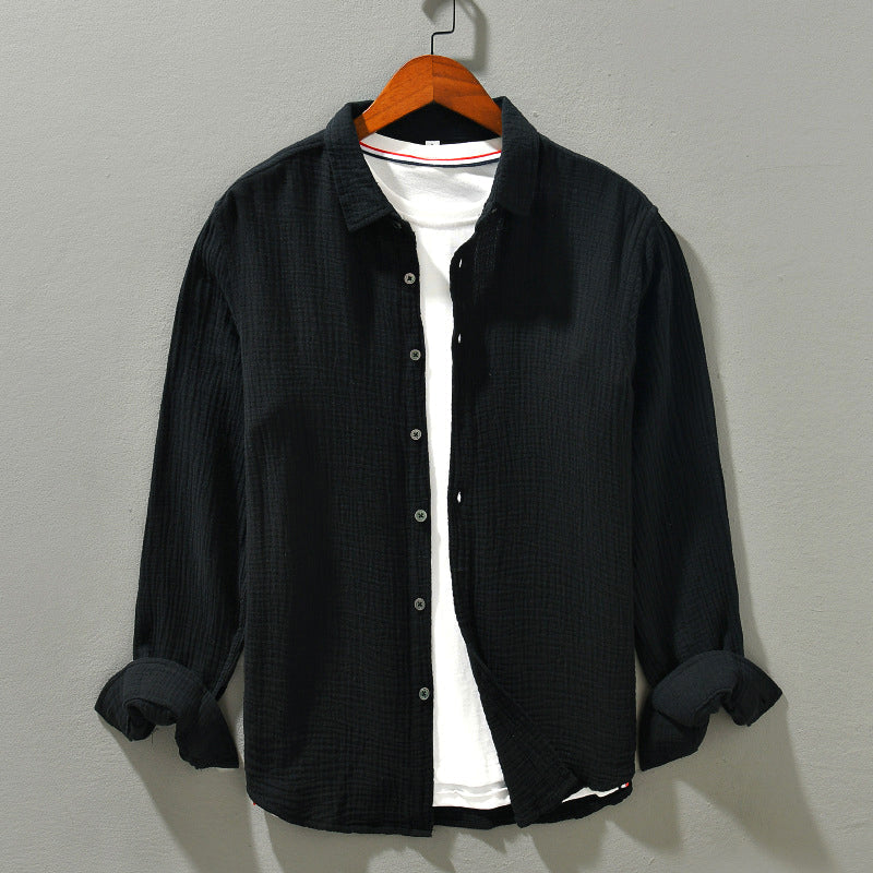 Nelson | Men's Waffle Knit Longsleeve Summer Shirt