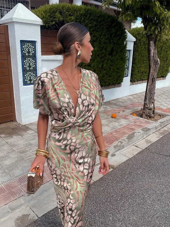 Brooke | Women's Summer Wrap Midi Dress