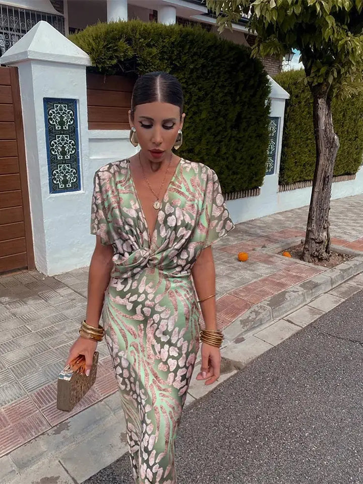 Brooke | Women's Summer Wrap Midi Dress