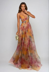 Amelia | Women's Floral Print Boho Maxi Dress