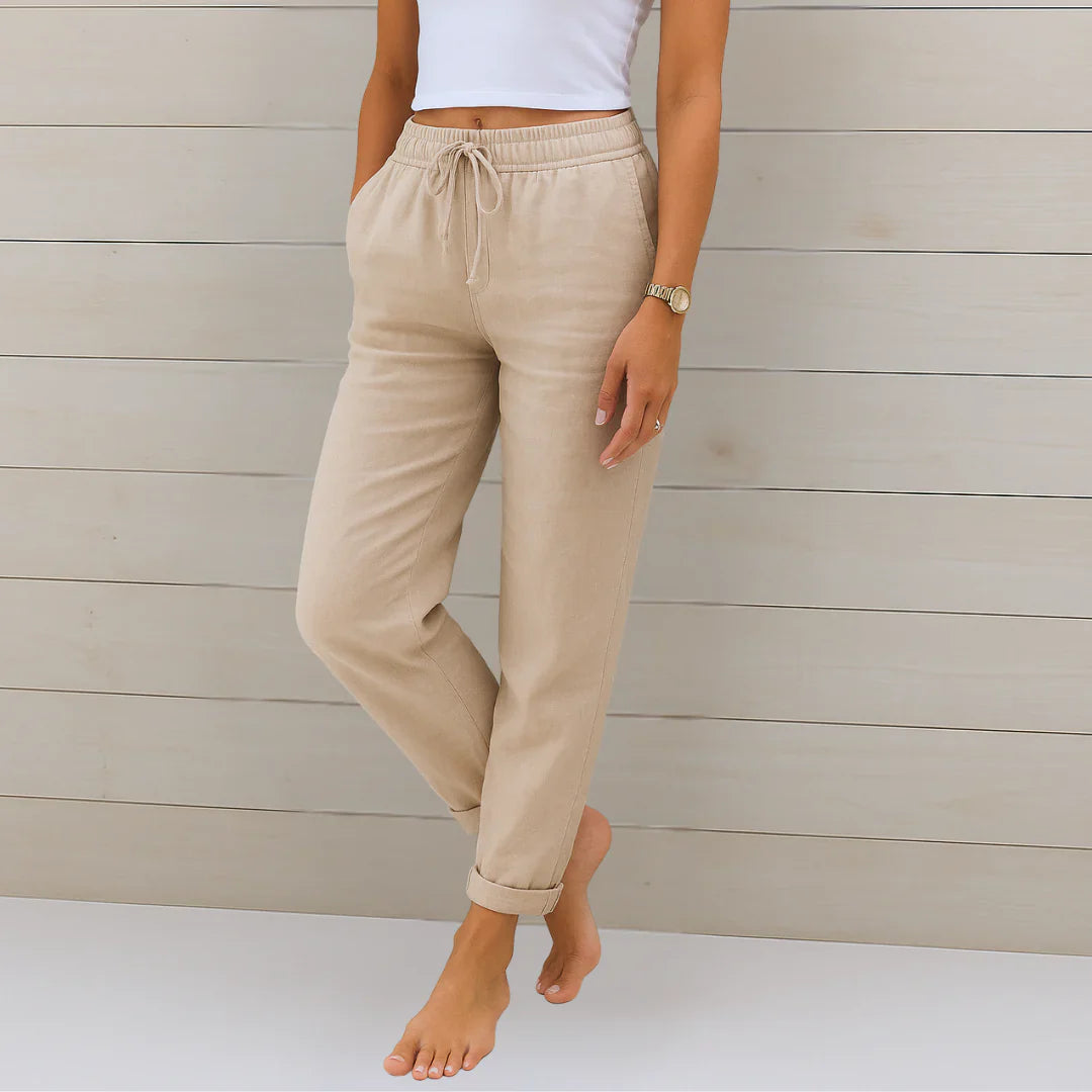 Rosemary | Women's Summer Relaxed Fit Linen Pants