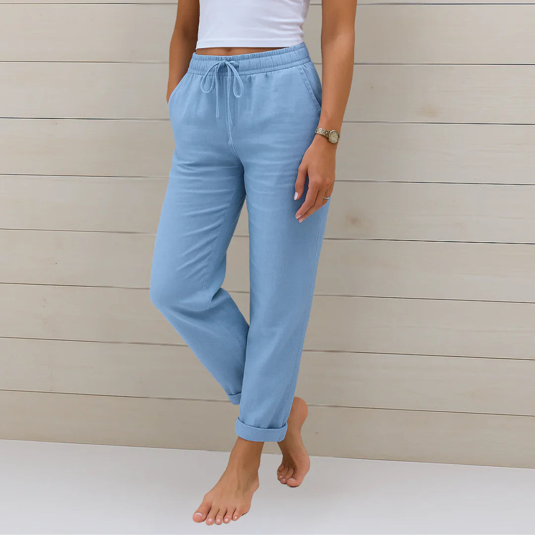 Rosemary | Women's Summer Relaxed Fit Linen Pants