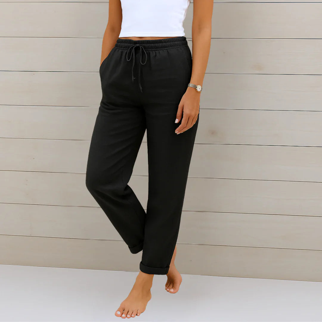 Rosemary | Women's Summer Relaxed Fit Linen Pants