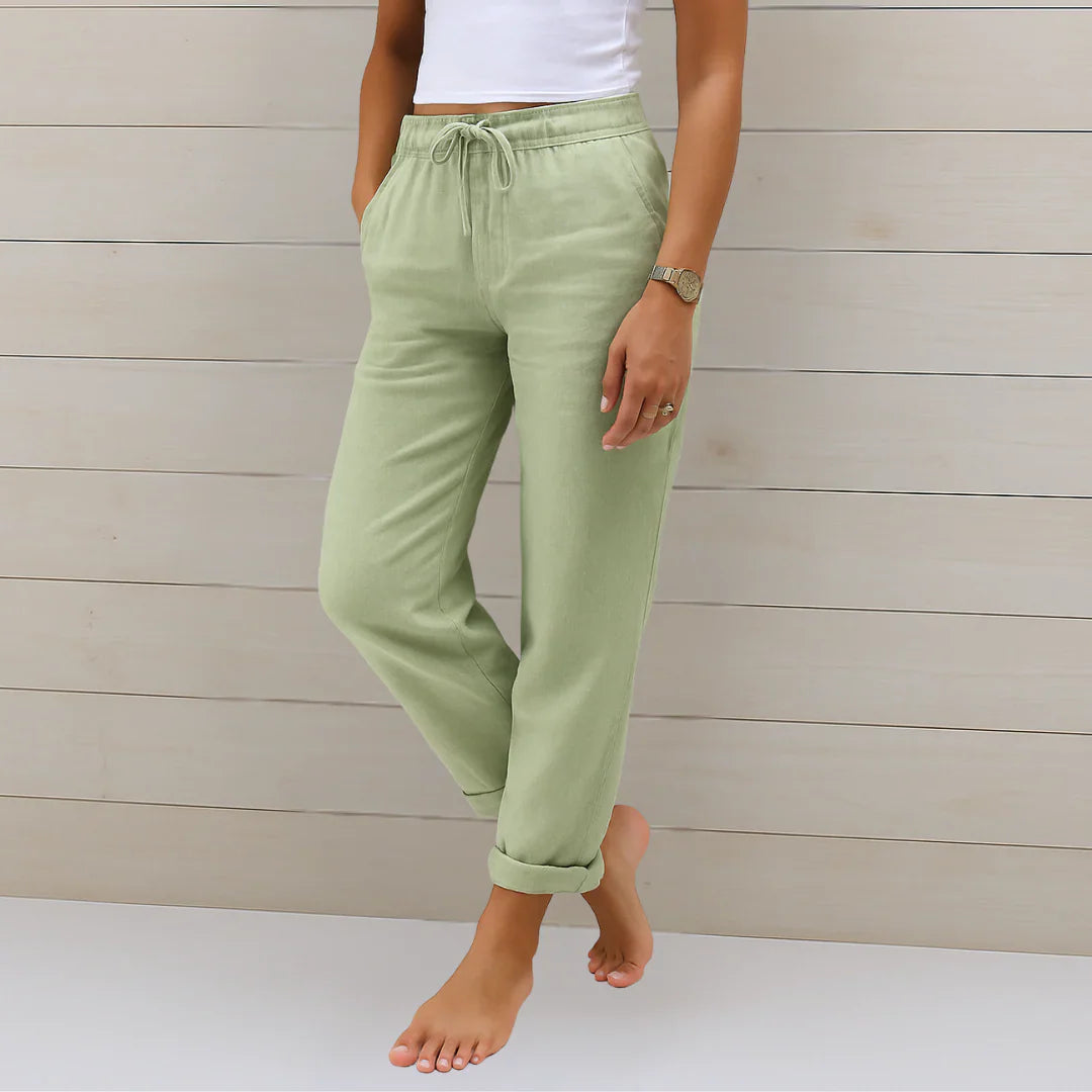 Rosemary | Women's Summer Relaxed Fit Linen Pants