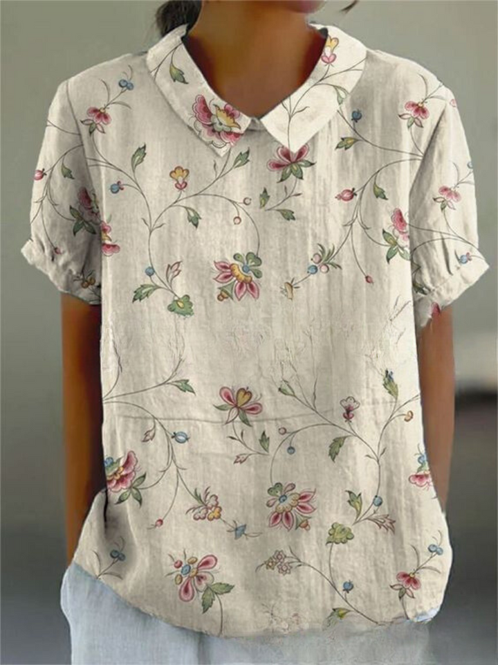 Tessa | Women's Floral Print V-Neck Casual Blouse
