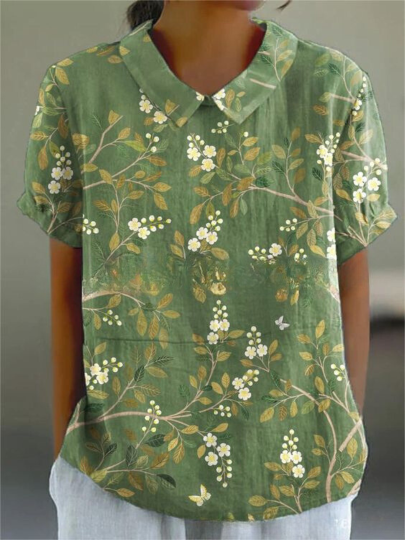 Tessa | Women's Floral Print V-Neck Casual Blouse