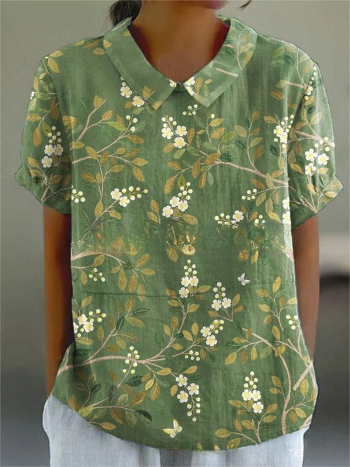 Tessa | Women's Floral Print V-Neck Casual Blouse