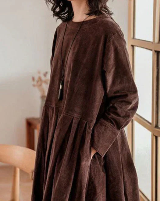 Lacy | Women’s Casual Round Neck Midi Dress
