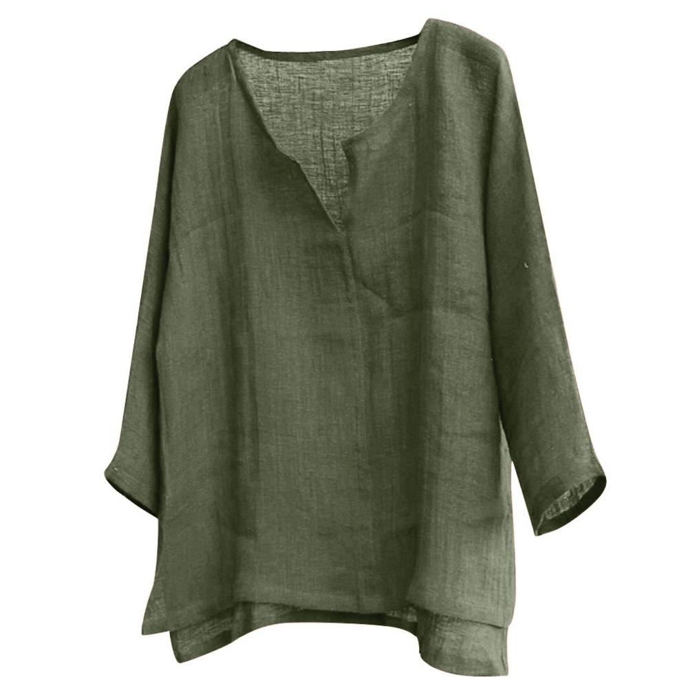 Ursula | Women's Loose Fit Linen Summer Blouse