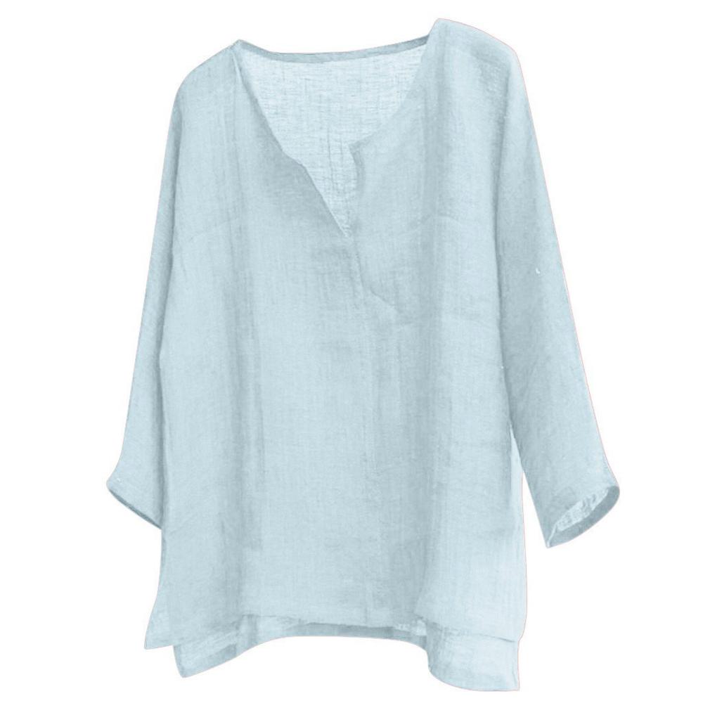 Ursula | Women's Loose Fit Linen Summer Blouse